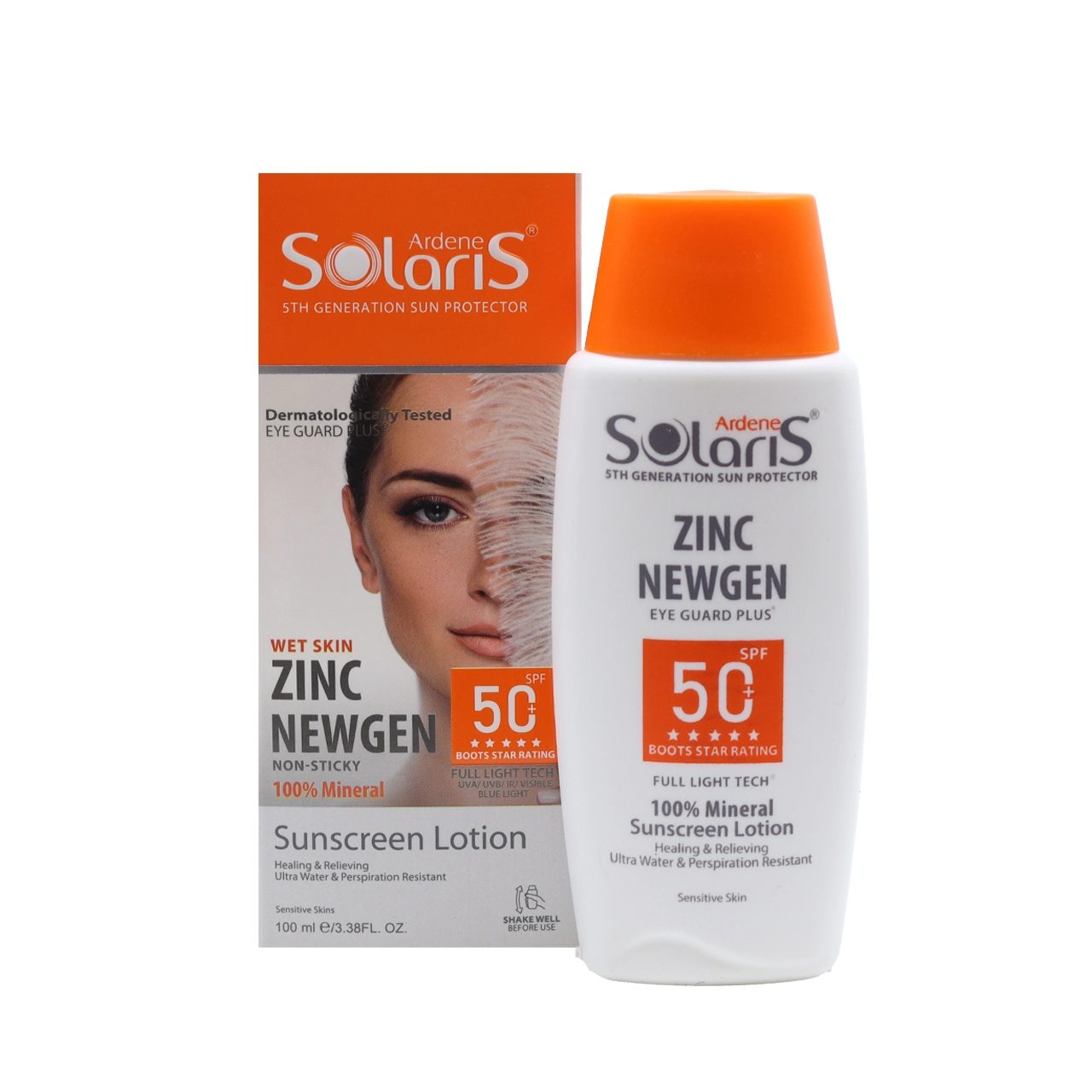 لوشن واقي شمس فيزيائي بأكسيد الزنك SPF50