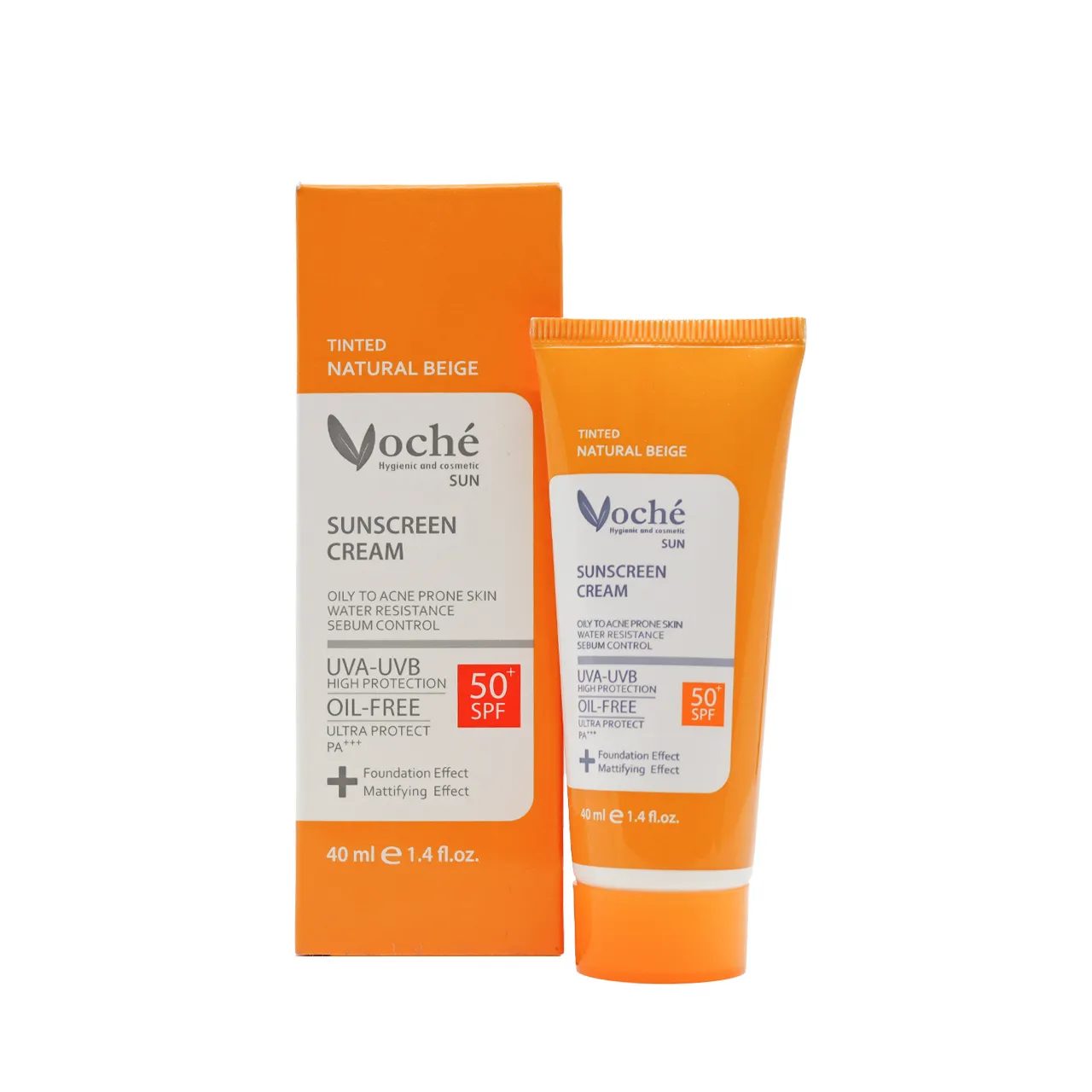 واقي شمس SPF 50 للبشرة الدهنية، بيج طبيعي